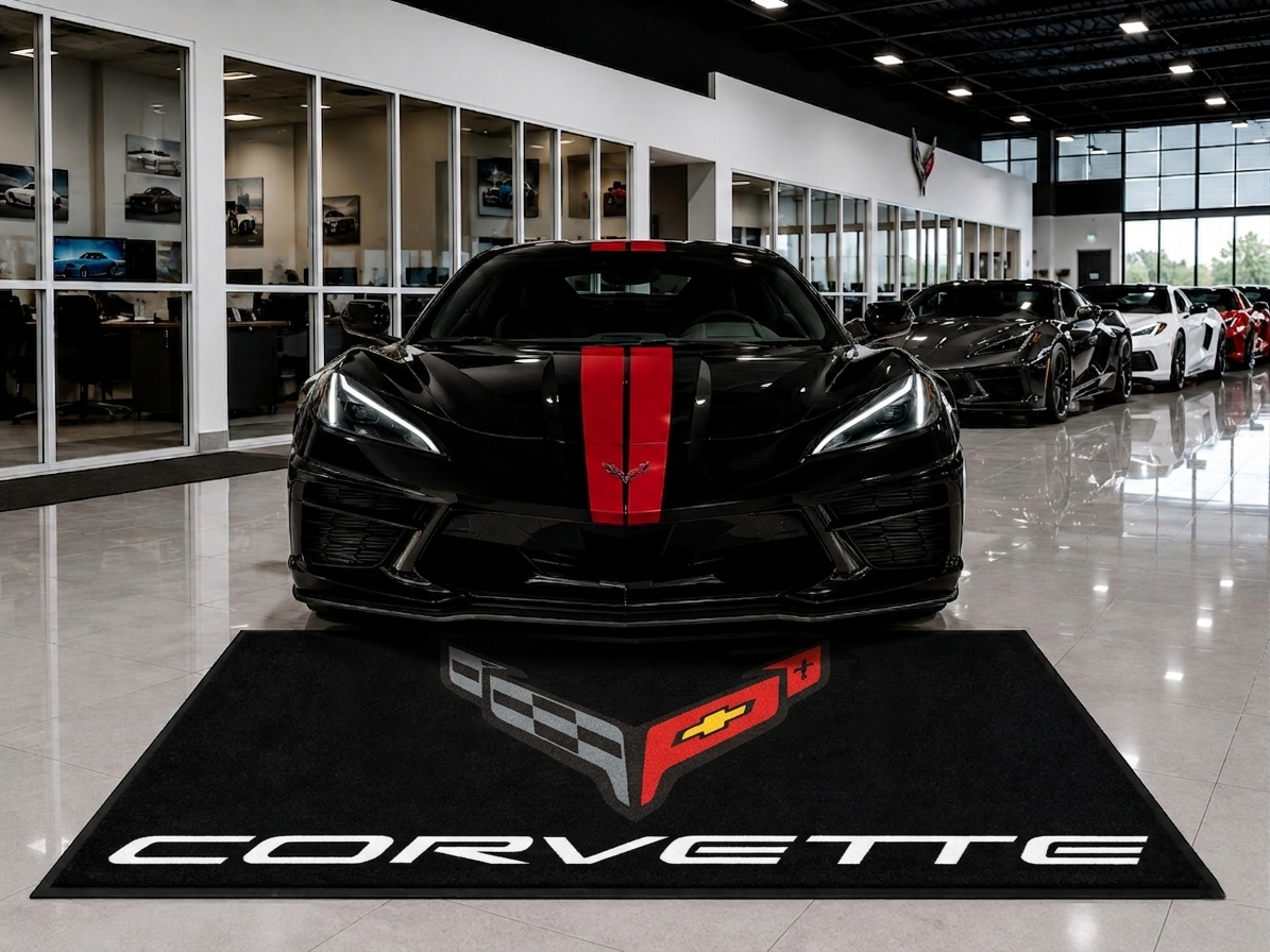 Premium Corvette Garagenteppich – 5x7 ft (60x87")