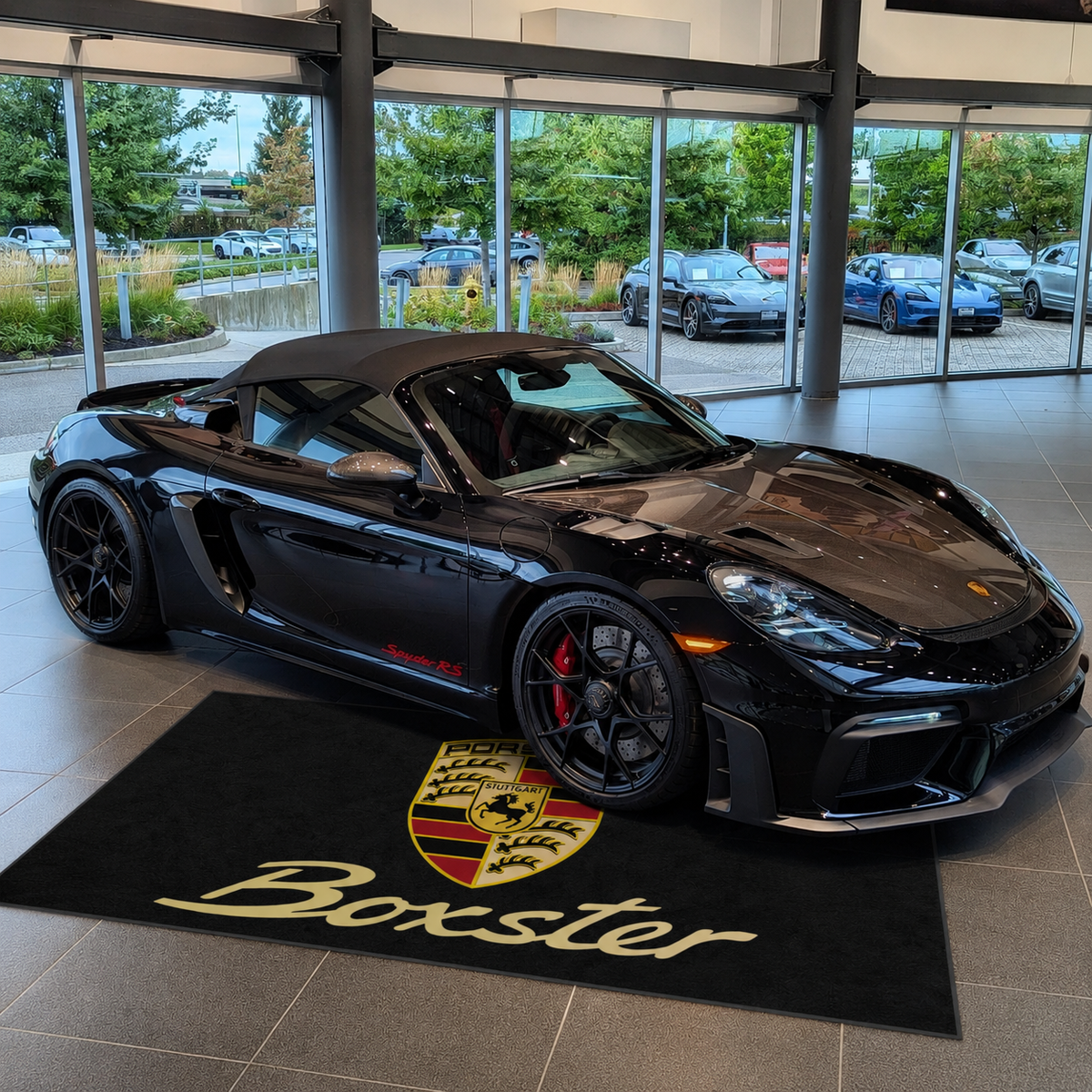 Premium Porsche Garagenteppich – 152 x 221 cm (5x7 ft)