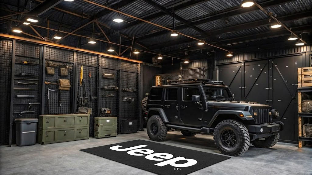 Premium Jeep Garagenteppich – 5x7 ft (60x87")
