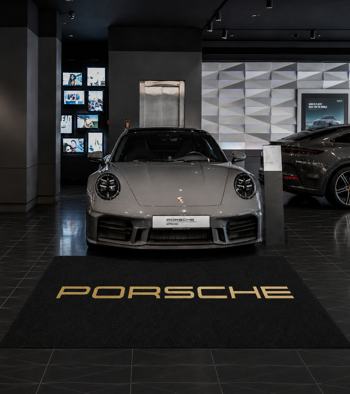 Premium Porsche Garagenteppich – 152 x 221 cm (5x7 ft)