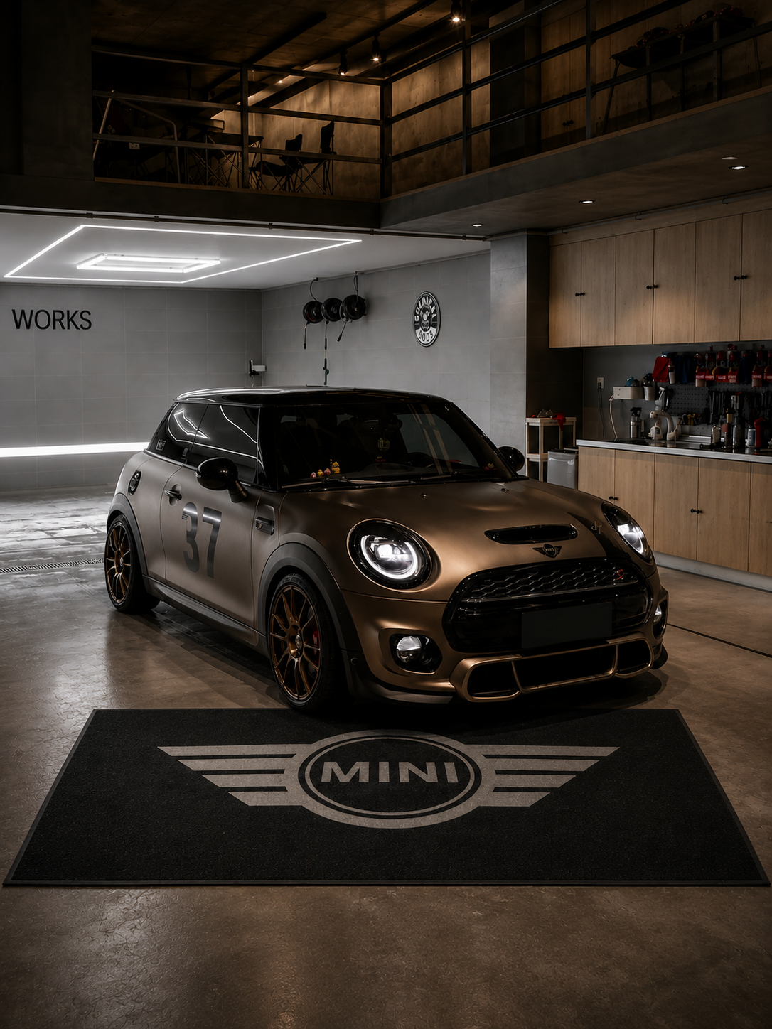 Premium Mini Garagenteppich – 5x7 ft (60x87")