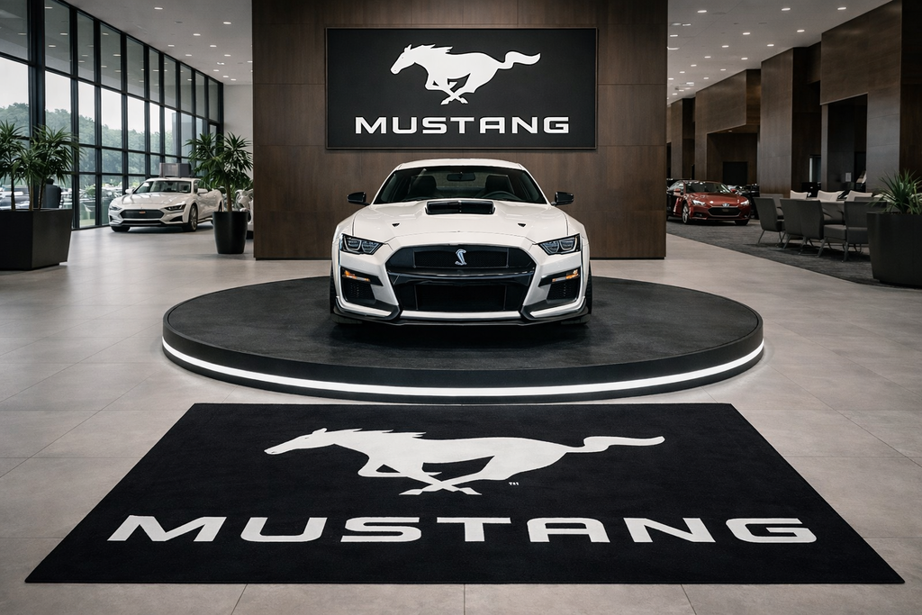 Premium Mustang Garagenteppich – 5x7 ft (60x87")