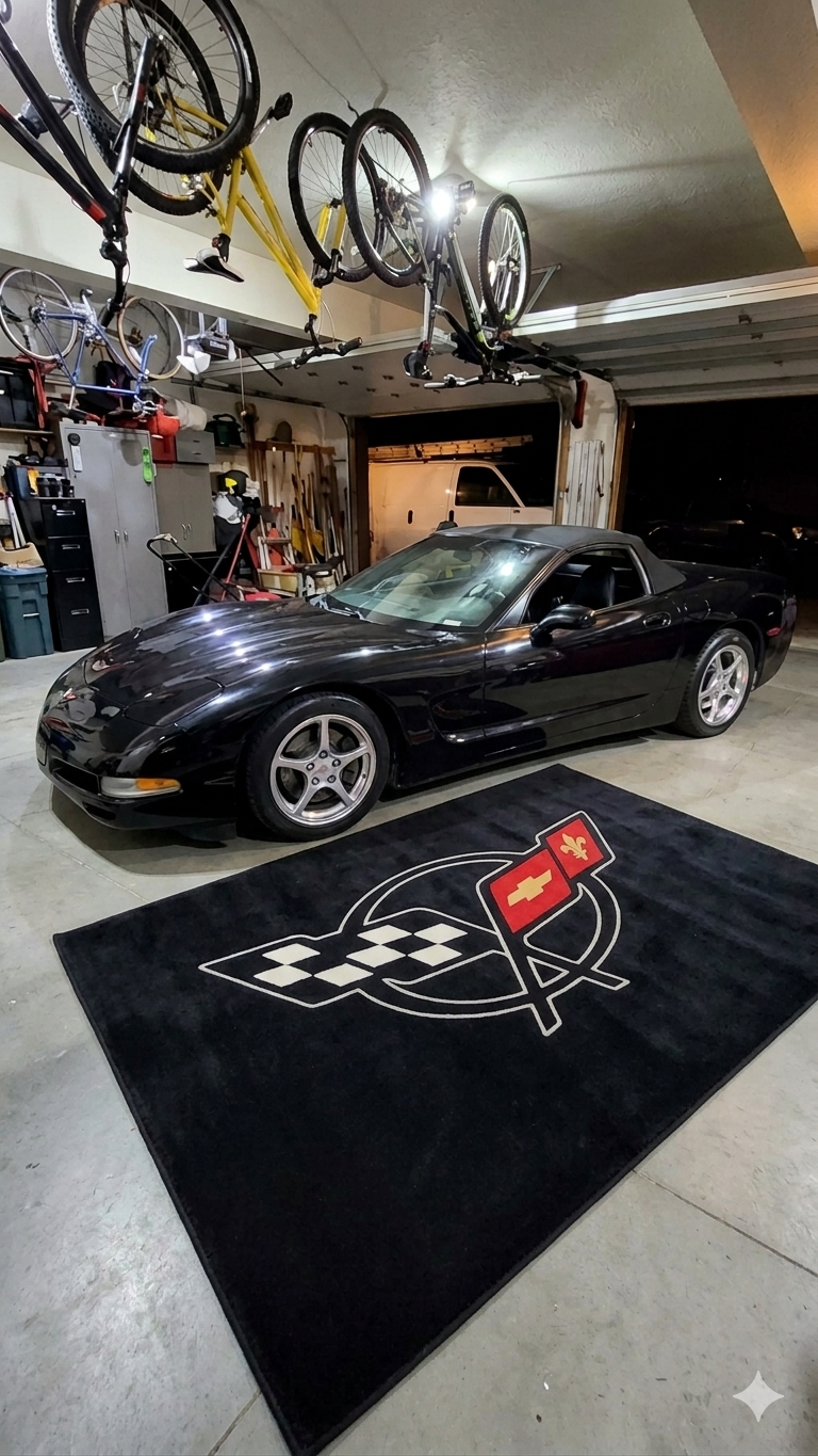 Premium Corvette Garagenteppich – 5x7 ft (60x87")