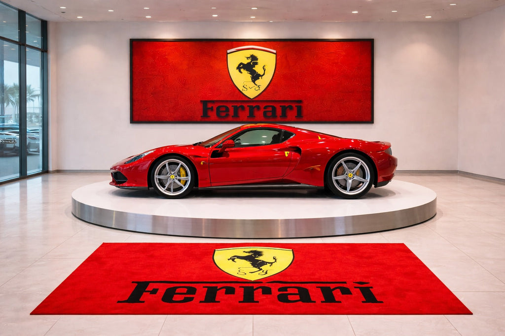 Premium Ferrari Garagenteppich – 5x7 ft (60x87")