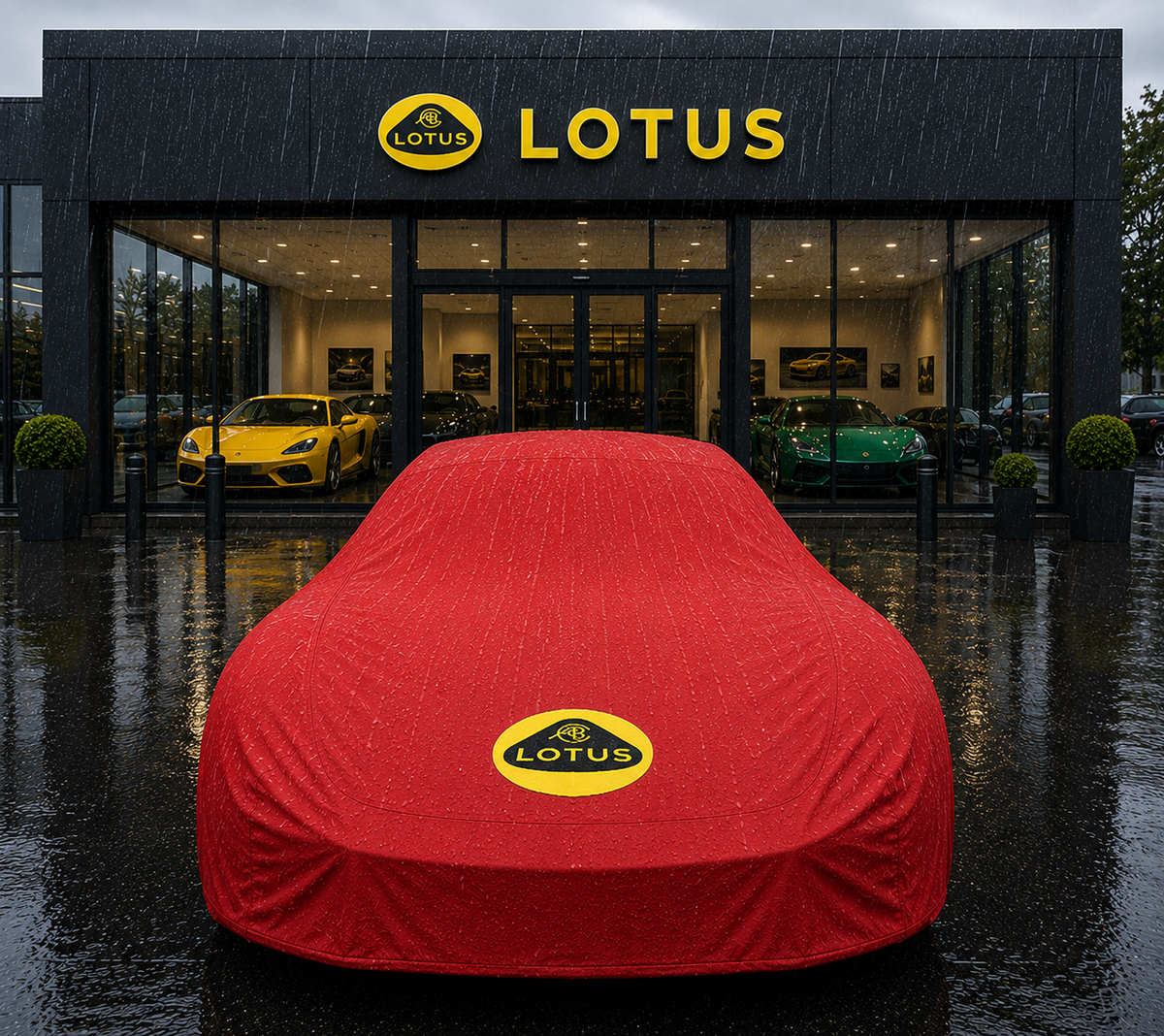 Lotus Premium Autoabdeckung – Wasserdicht für den Außenbereich