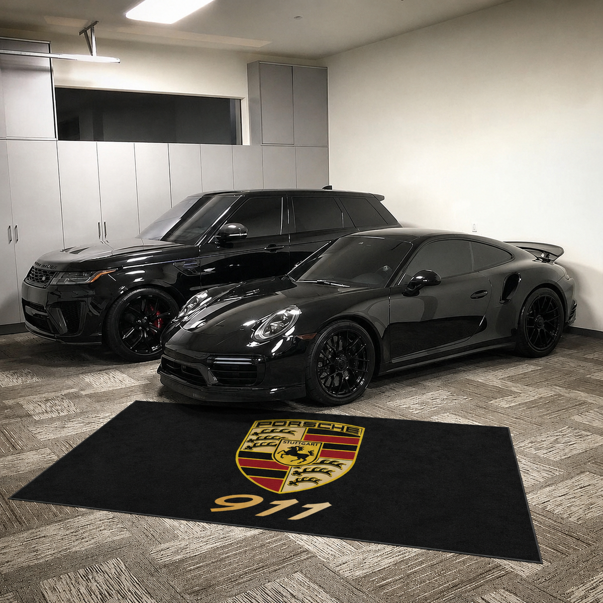 Premium Porsche Garagenteppich – 152 x 221 cm (5x7 ft)