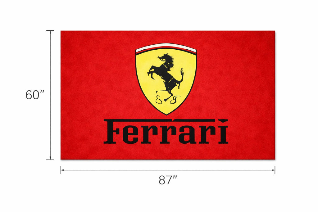 Premium Ferrari Garagenteppich – 5x7 ft (60x87")