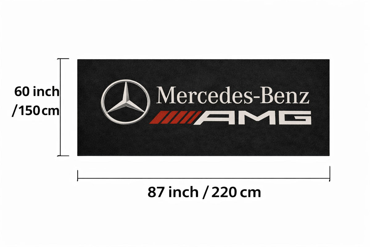 Premium Mercedes-Benz AMG Garagenteppich – 5x7 ft (60x87")