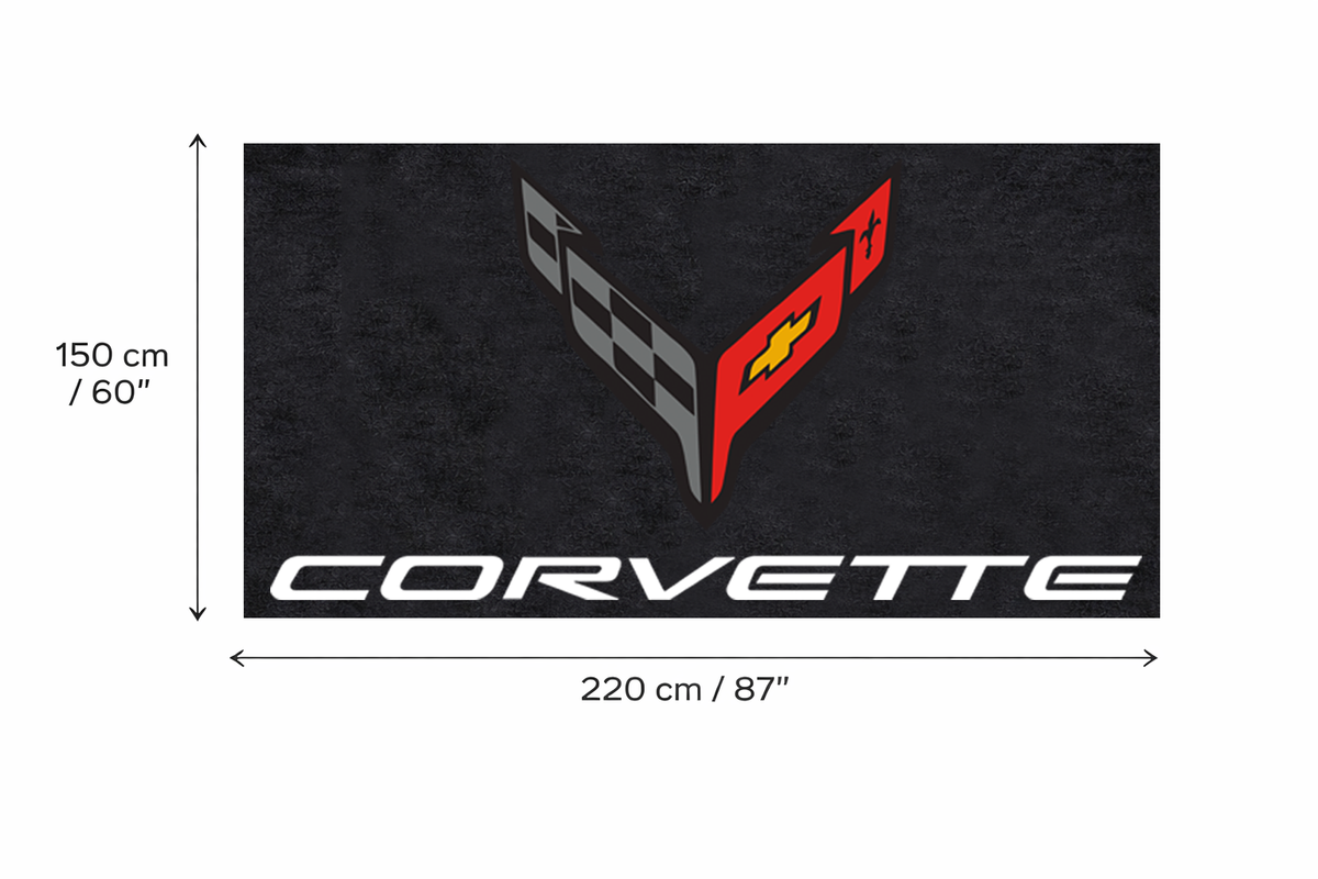 Premium Corvette Garagenteppich – 5x7 ft (60x87")