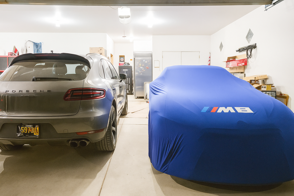 BMW M8 Indoor-Autoabdeckung für die M-Serie - Blau
