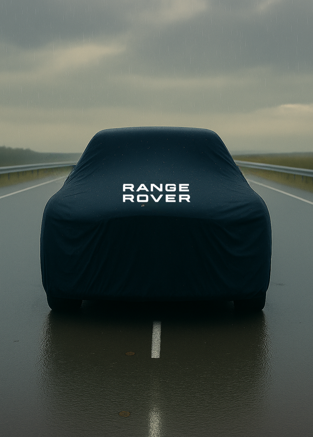 Range Rover wasserdichte Outdoor-Autoabdeckung – passgenau - Emblem on Hood