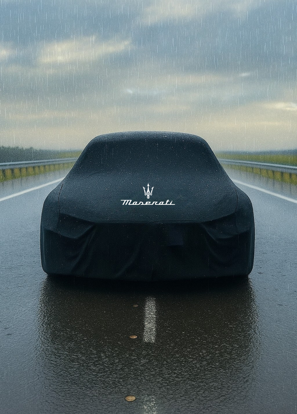 Maserati Wasserdichte Outdoor-Autoabdeckung - Passgenau - Maserati Letter