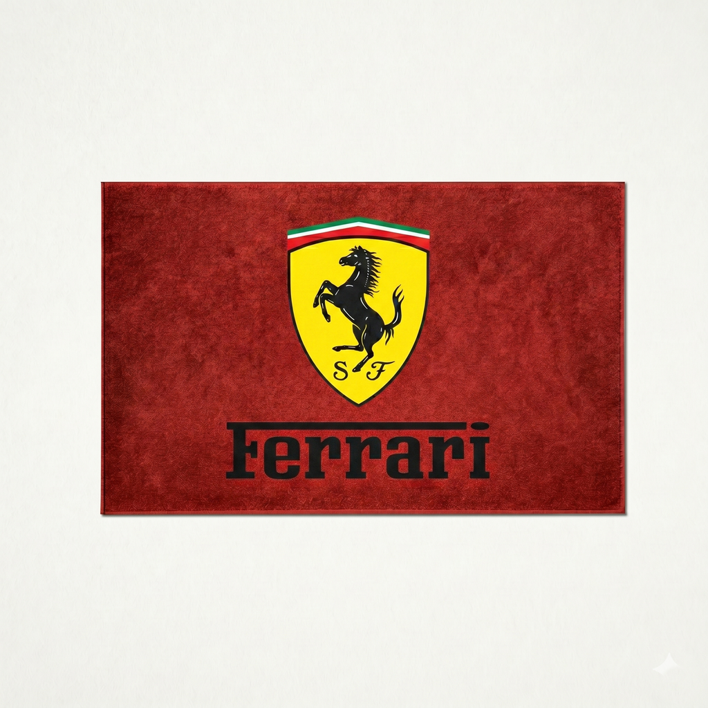Premium Ferrari Garagenteppich – 5x7 ft (60x87")
