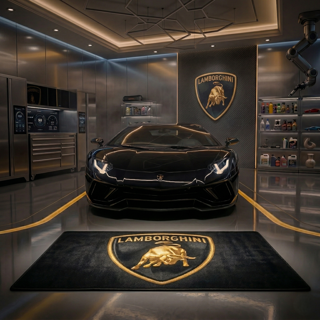 Premium Lamborghini Garagenteppich – 5x7 ft (60x87")