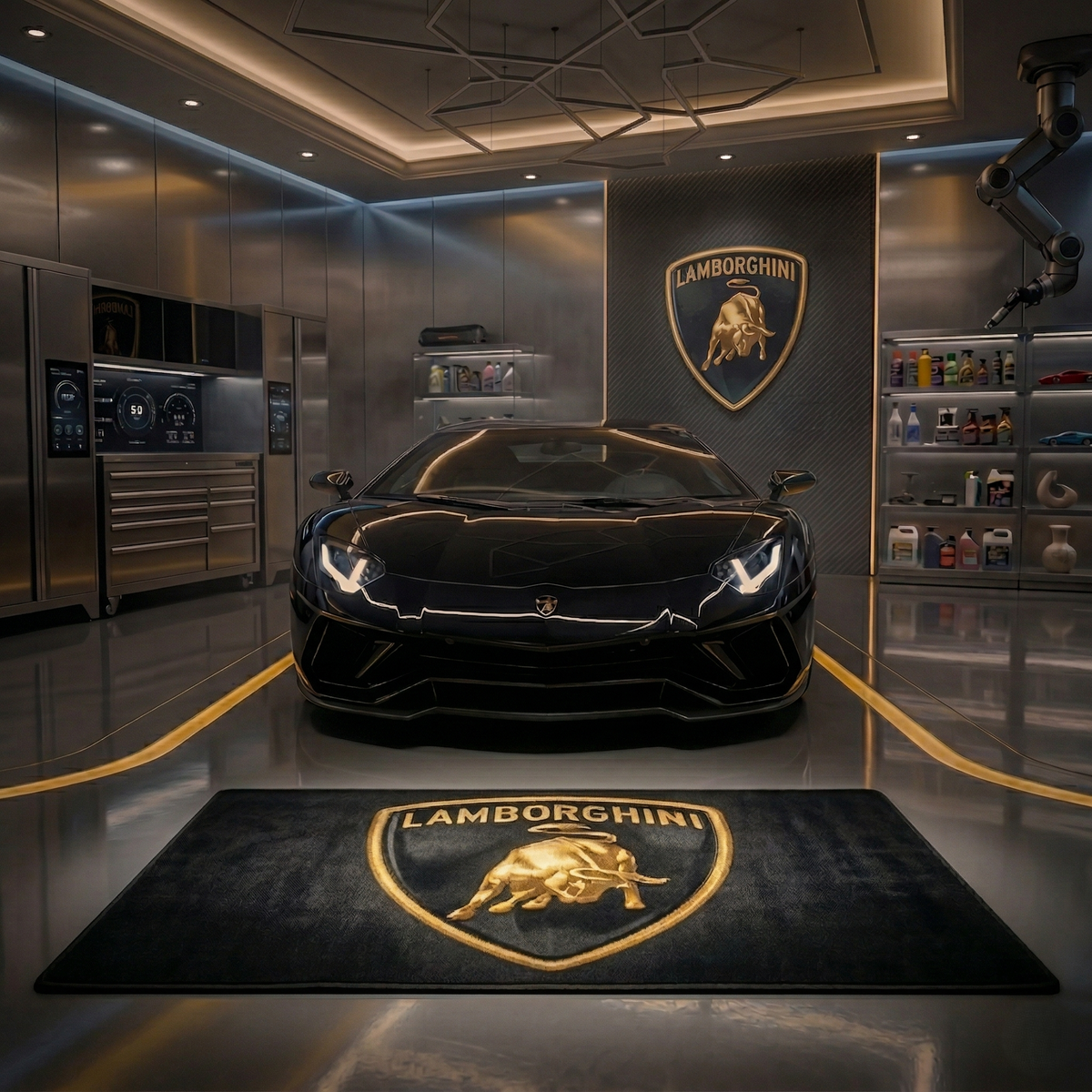 Premium Lamborghini Garagenteppich – 5x7 ft (60x87")