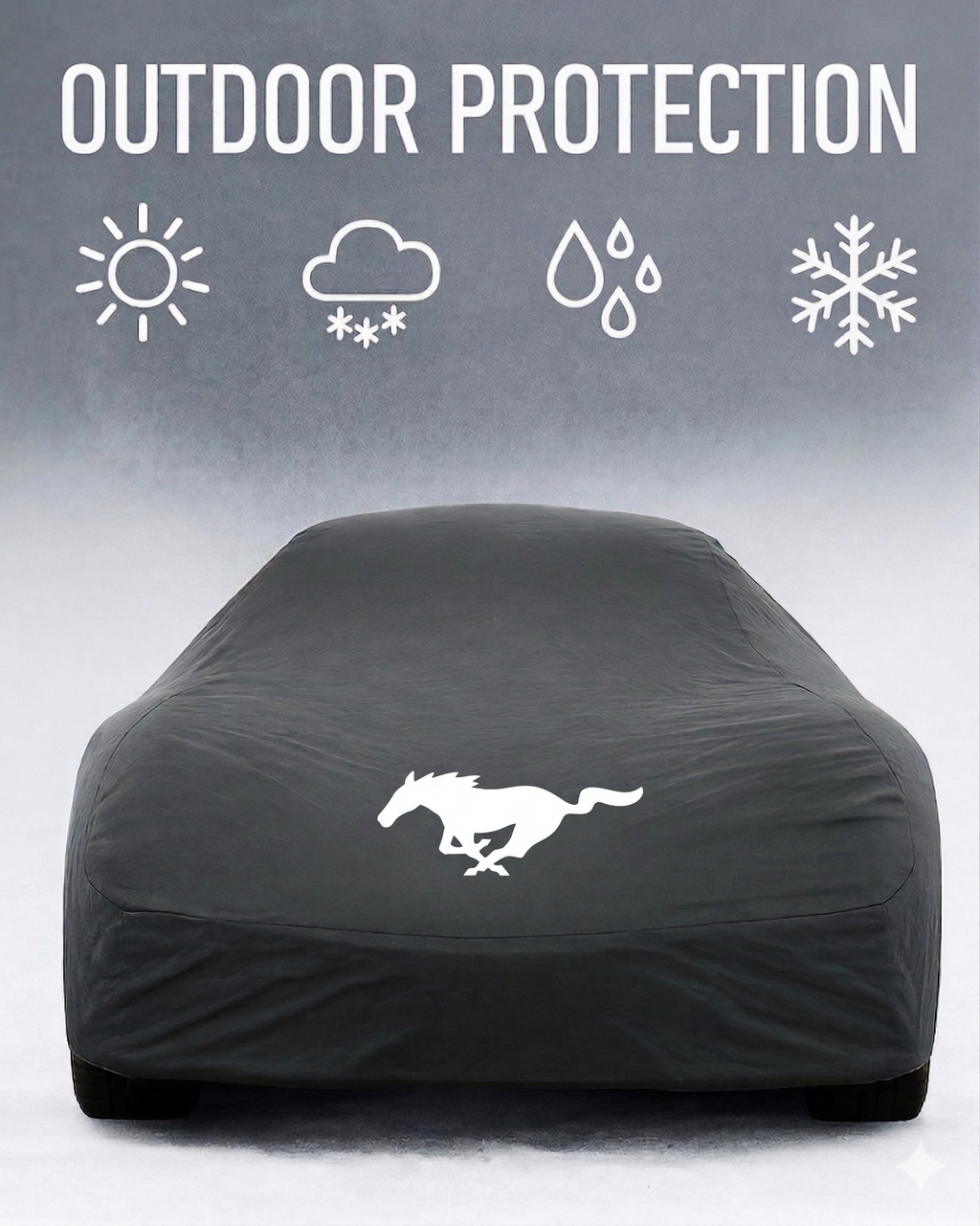 Mustang Outdoor-Autoabdeckung für alle Modelle