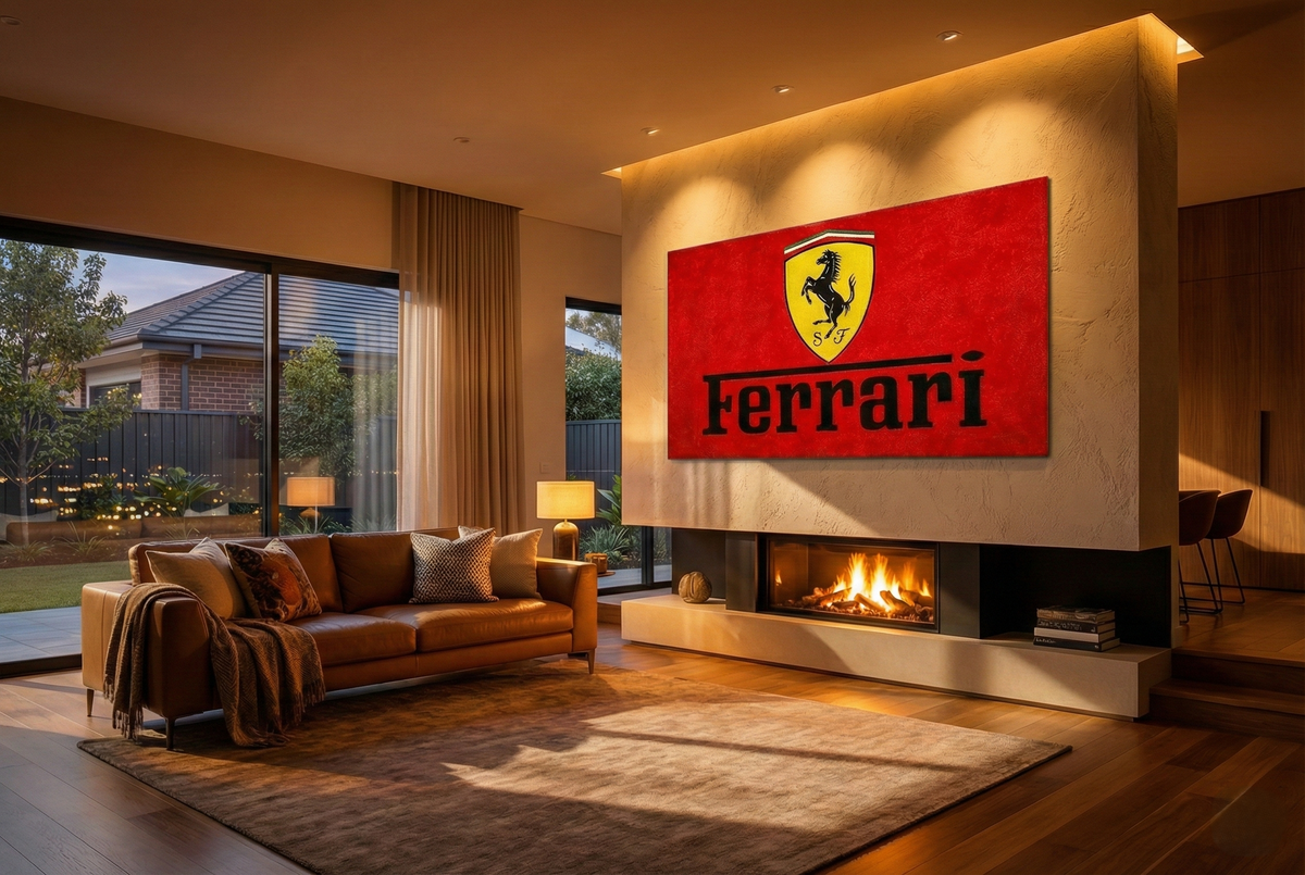 Premium Ferrari Garagenteppich – 5x7 ft (60x87")