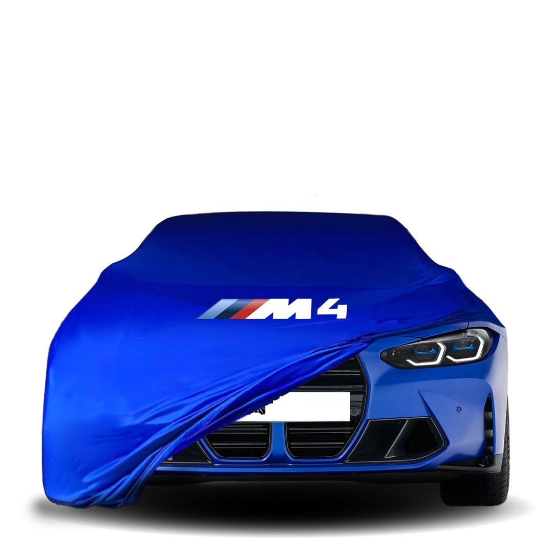 BMW M4 Indoor-Autoabdeckung für die M-Serie - Blau