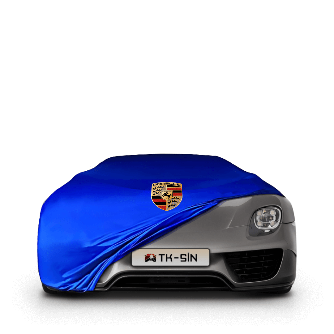 PORSCHE 918 SPYDER Indoor-Autoabdeckung - Blau