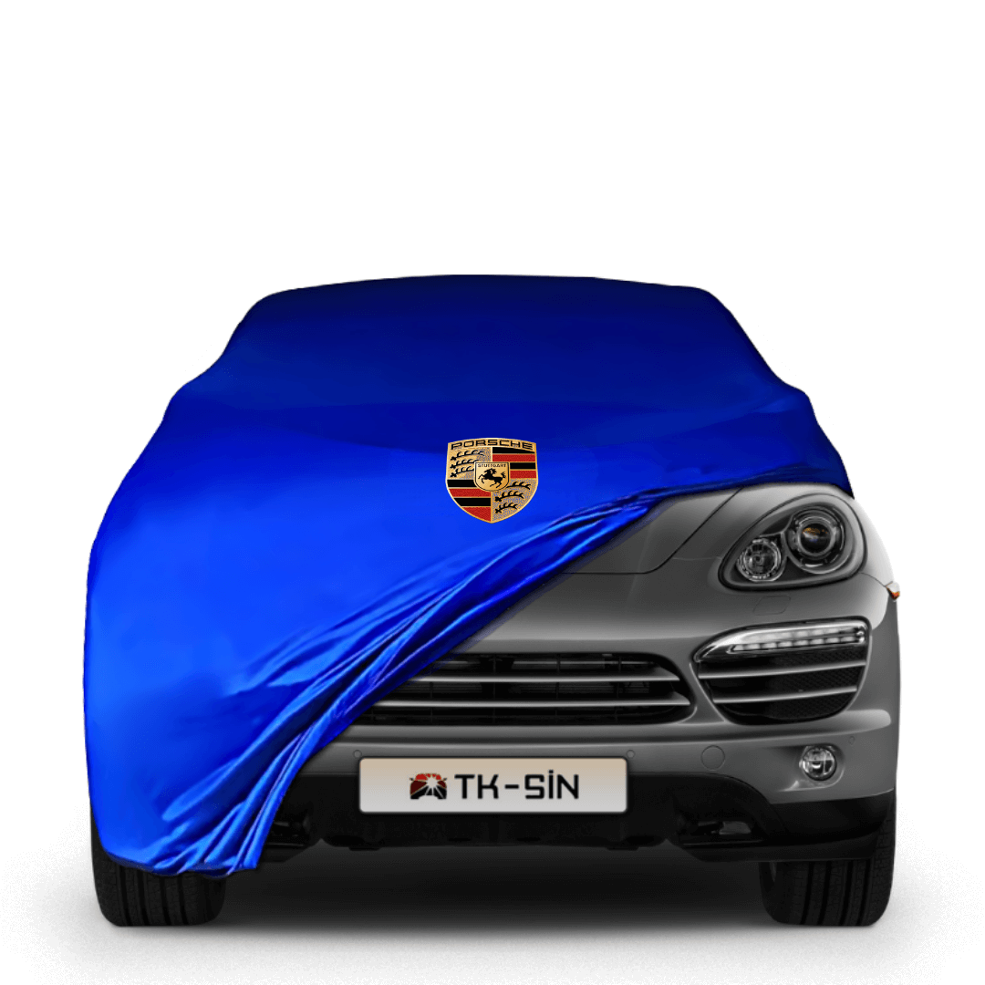 PORSCHE CAYENNE 2 (2014-2017) Indoor-Autoabdeckung - Blau