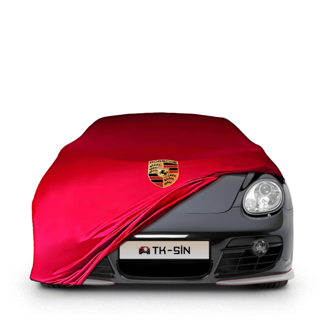 PORSCHE CAYMAN 987C (2005-2012) Indoor-Autoabdeckung - Rot