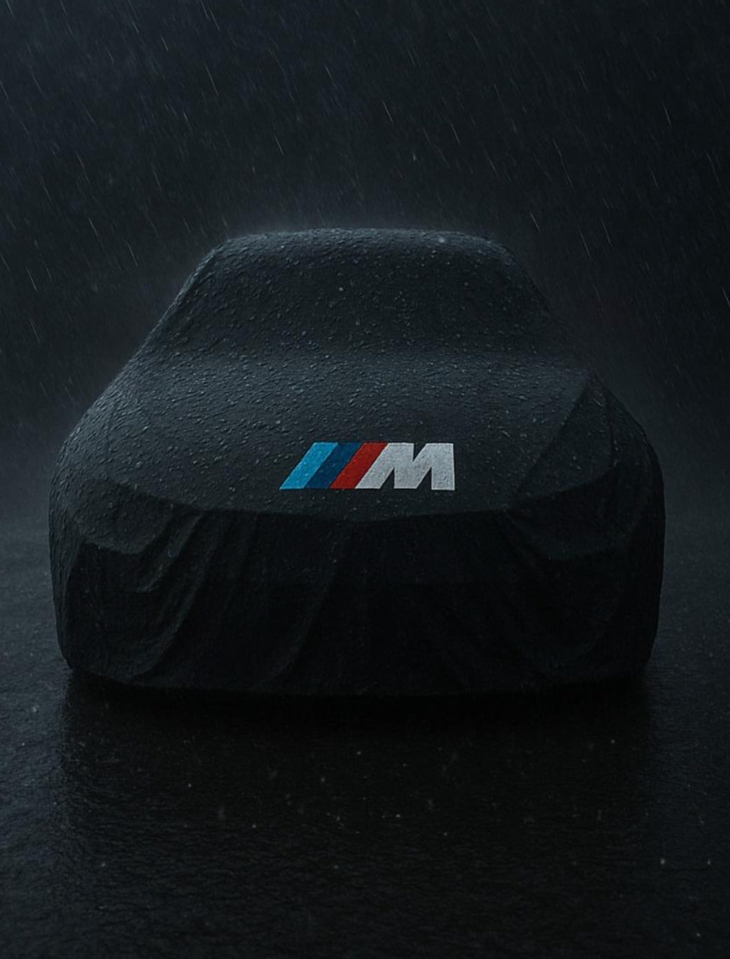 BMW M Performance Outdoor-Autoabdeckung – wasserdicht & passgenau für M2, M3, M4, M5, M6 und M8 - M Performance Logo on Windshield - Only Wasserdicht Cover