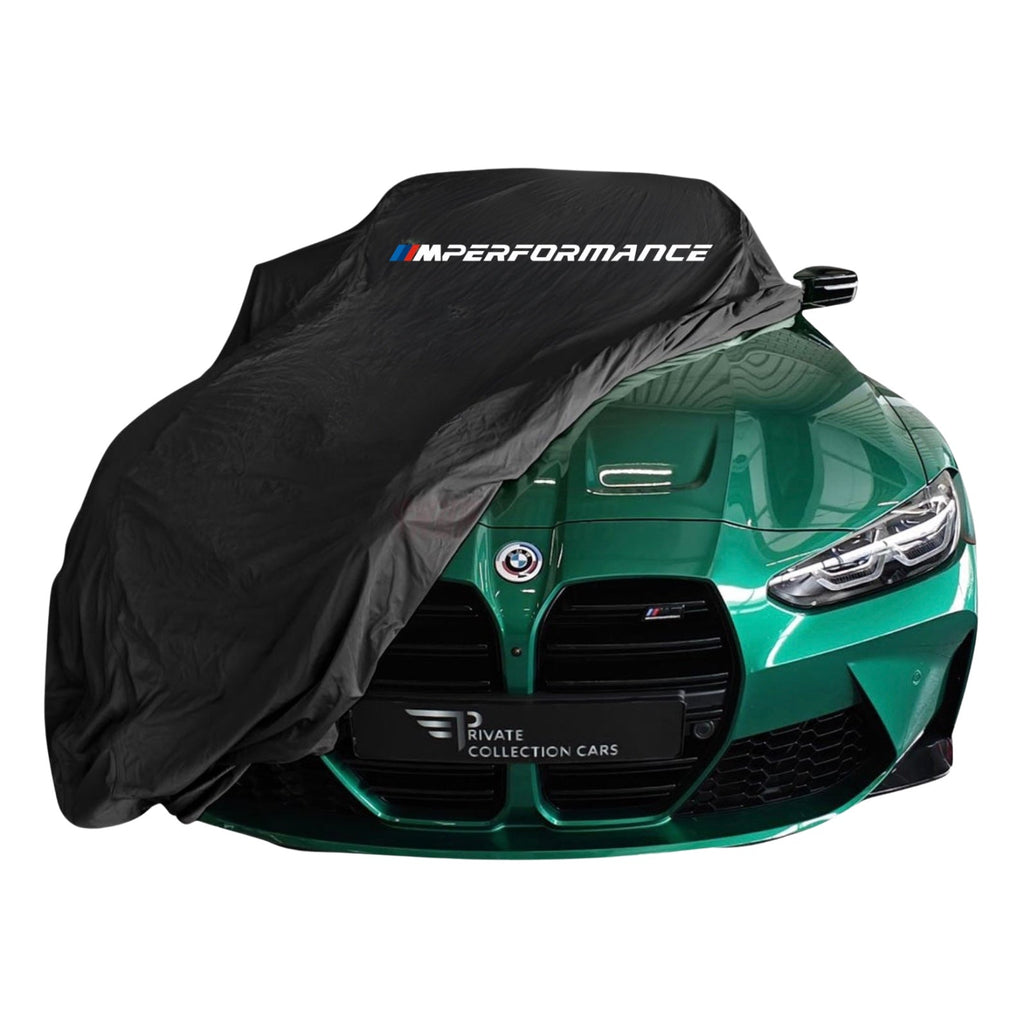 BMW M Performance Outdoor-Autoabdeckung – wasserdicht & passgenau für M2, M3, M4, M5, M6 und M8 - M Performance Logo on Hood - Only Wasserdicht Cover