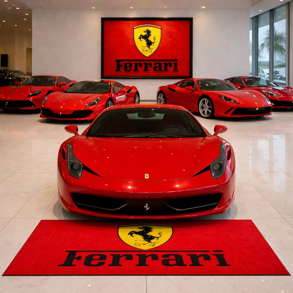 Premium Ferrari Garagenteppich – 5x7 ft (60x87")