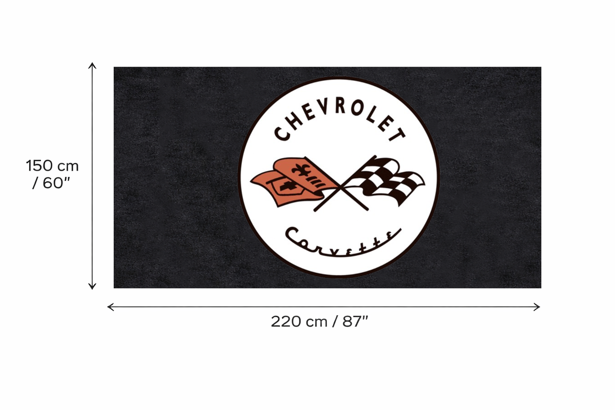 Premium Corvette Garagenteppich – 5x7 ft (60x87")