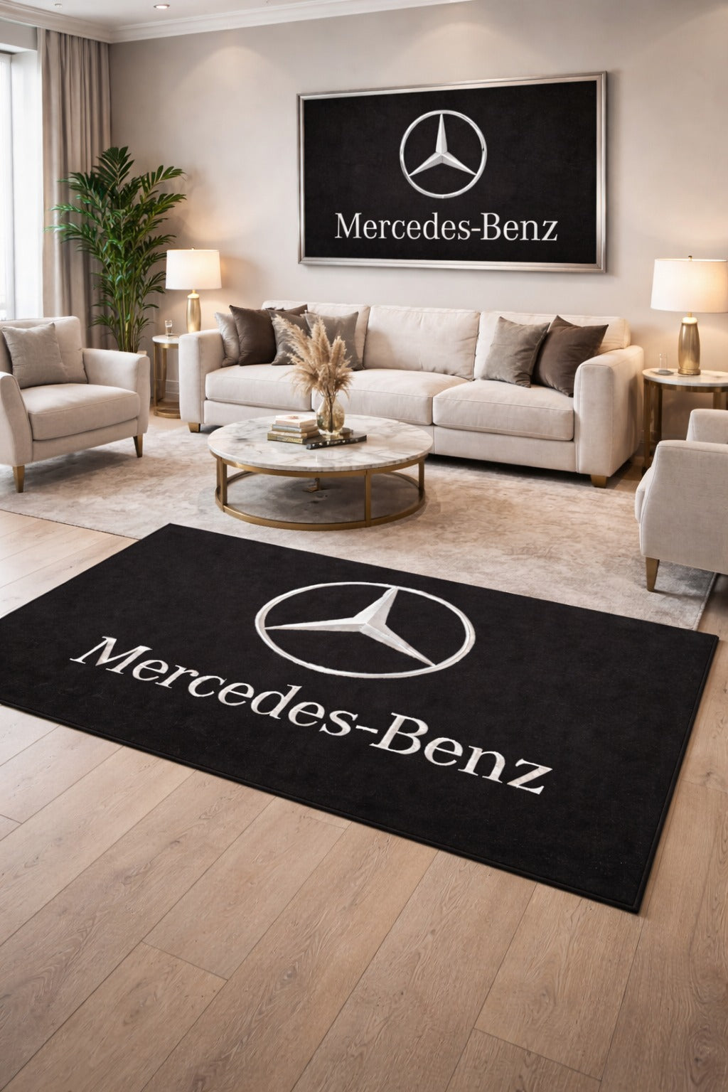 Premium Mercedes-Benz Garagenteppich – 5x7 ft (60x87")