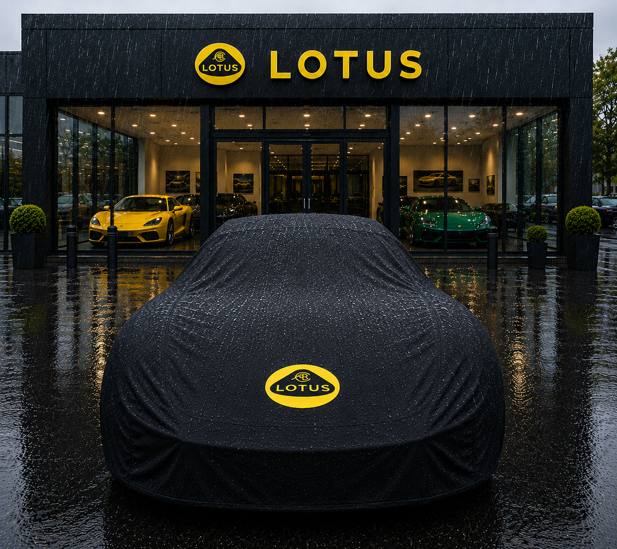 Lotus Premium Autoabdeckung – Wasserdicht für den Außenbereich