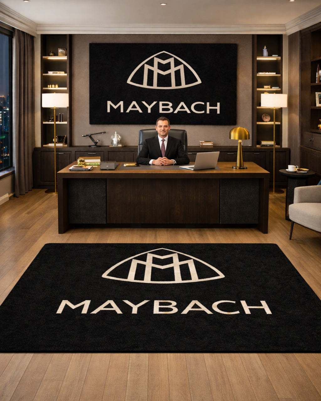 Premium Maybach Garagenteppich – 5x7 ft (60x87")
