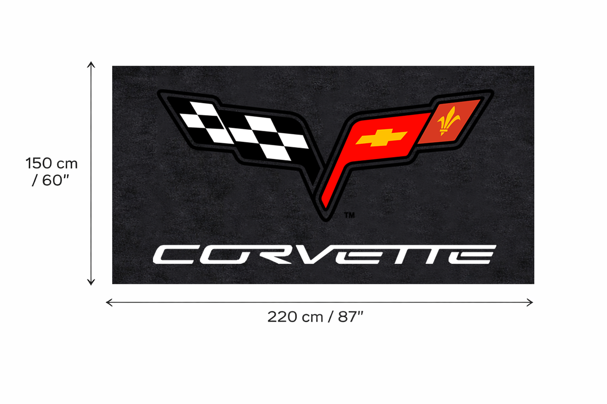 Premium Corvette Garagenteppich – 5x7 ft (60x87")