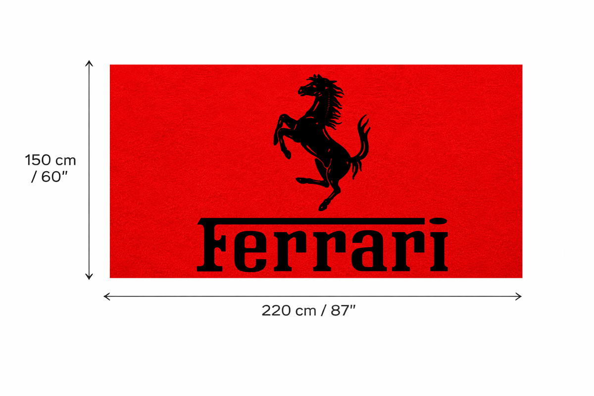 Premium Ferrari Garagenteppich – 5x7 ft (60x87")