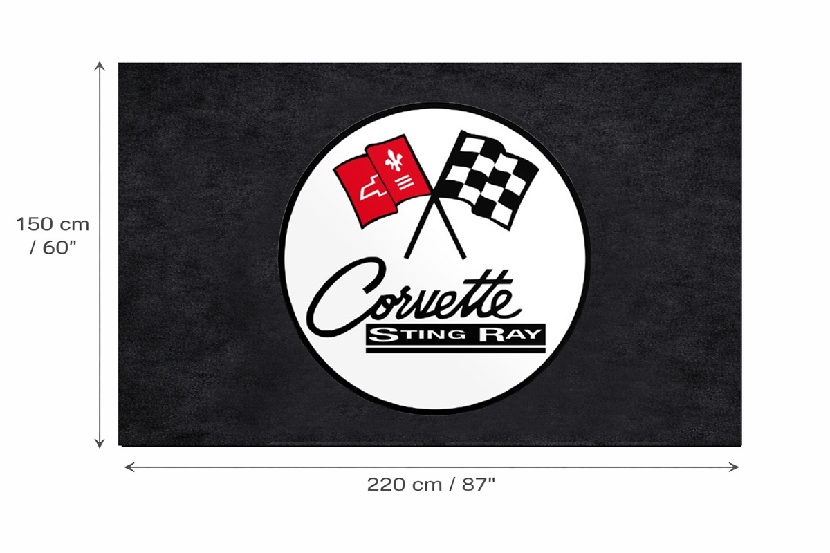 Premium Corvette Garagenteppich – 5x7 ft (60x87")