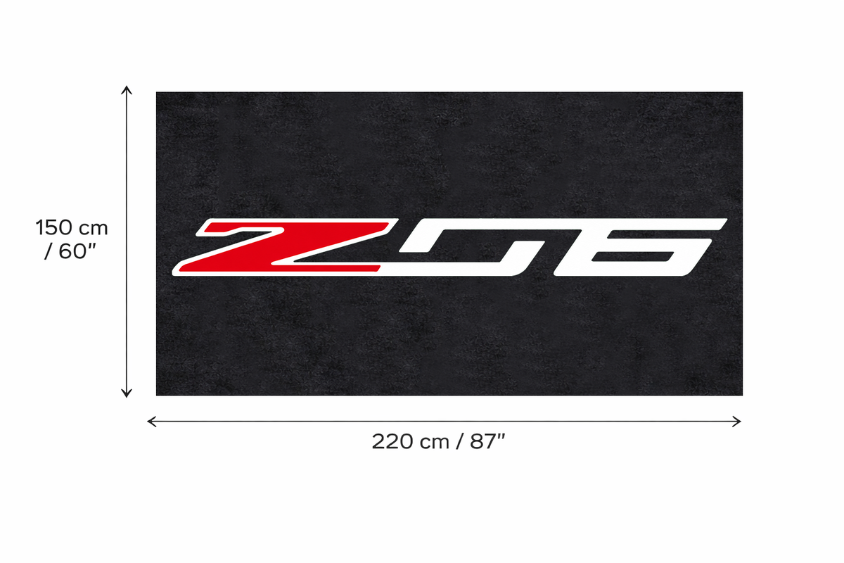 Premium Corvette Garagenteppich – 5x7 ft (60x87")