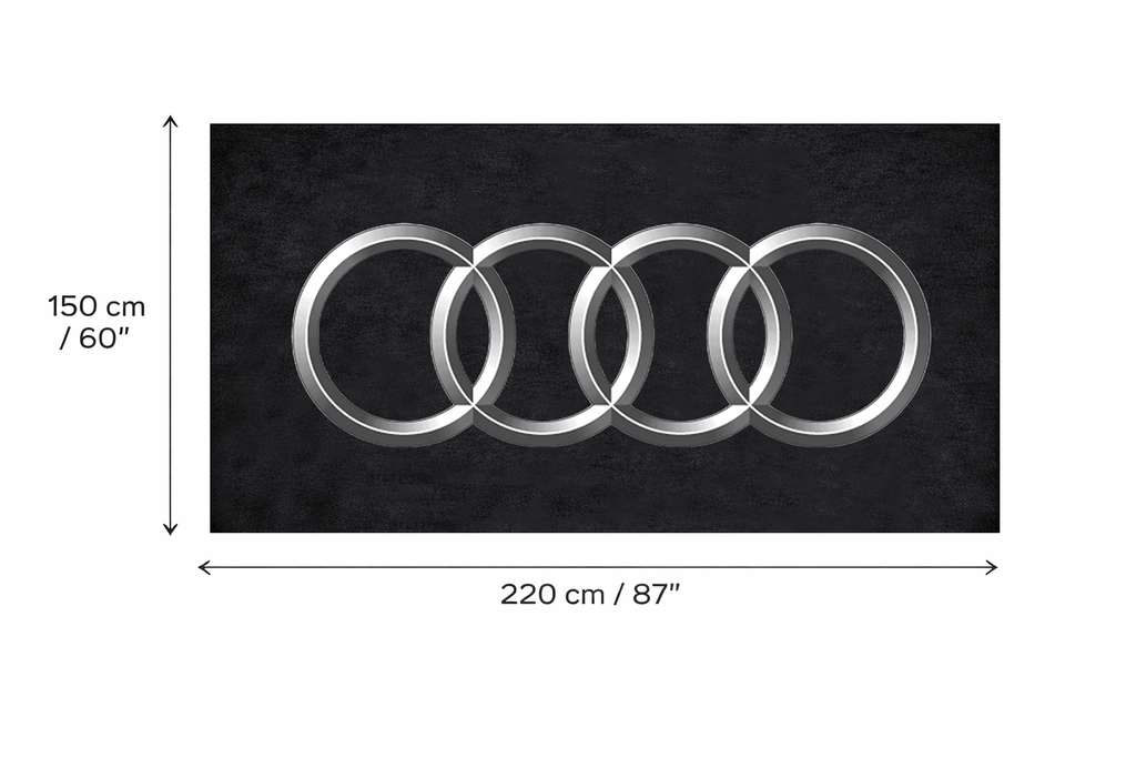 Premium Audi Garagenteppich – 5x7 ft (60x87")