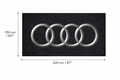 Premium Audi Garagenteppich – 5x7 ft (60x87")