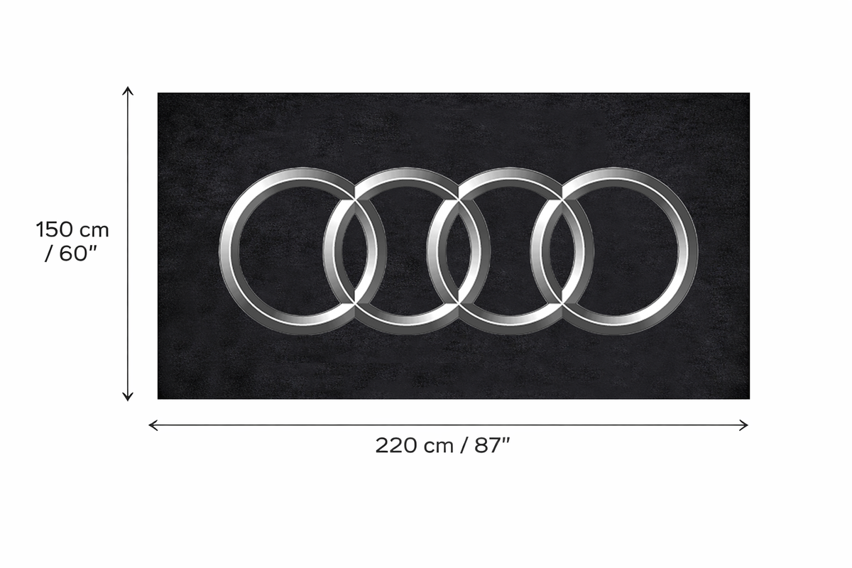 Premium Audi Garagenteppich – 5x7 ft (60x87")