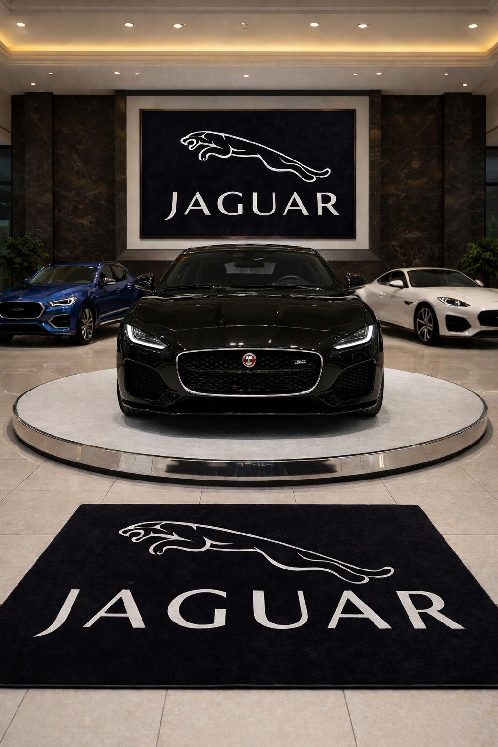 Premium Jaguar Garagenteppich – 152 x 221 cm(5x7 ft)