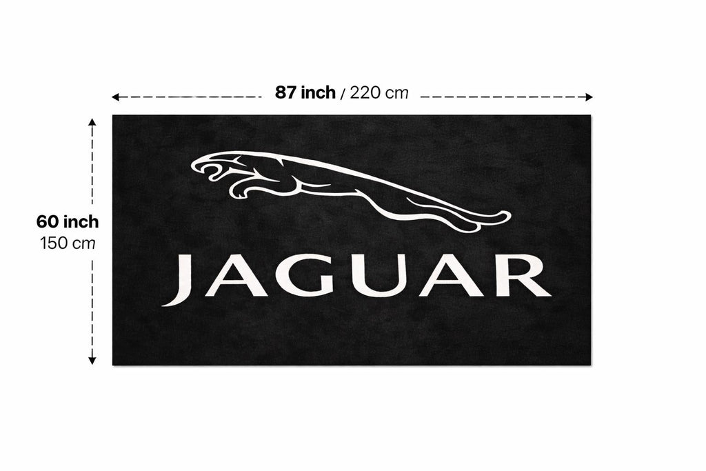 Premium Jaguar Garagenteppich – 152 x 221 cm(5x7 ft)