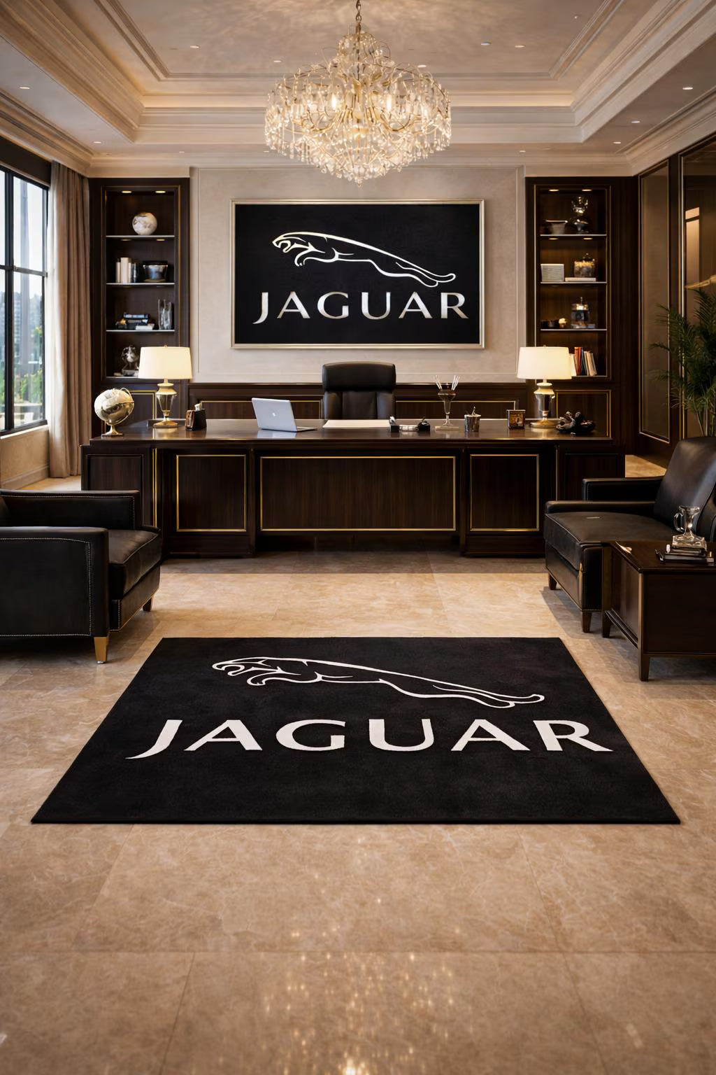 Premium Jaguar Garagenteppich – 152 x 221 cm(5x7 ft)