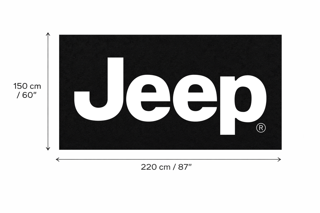 Premium Jeep Garagenteppich – 5x7 ft (60x87")