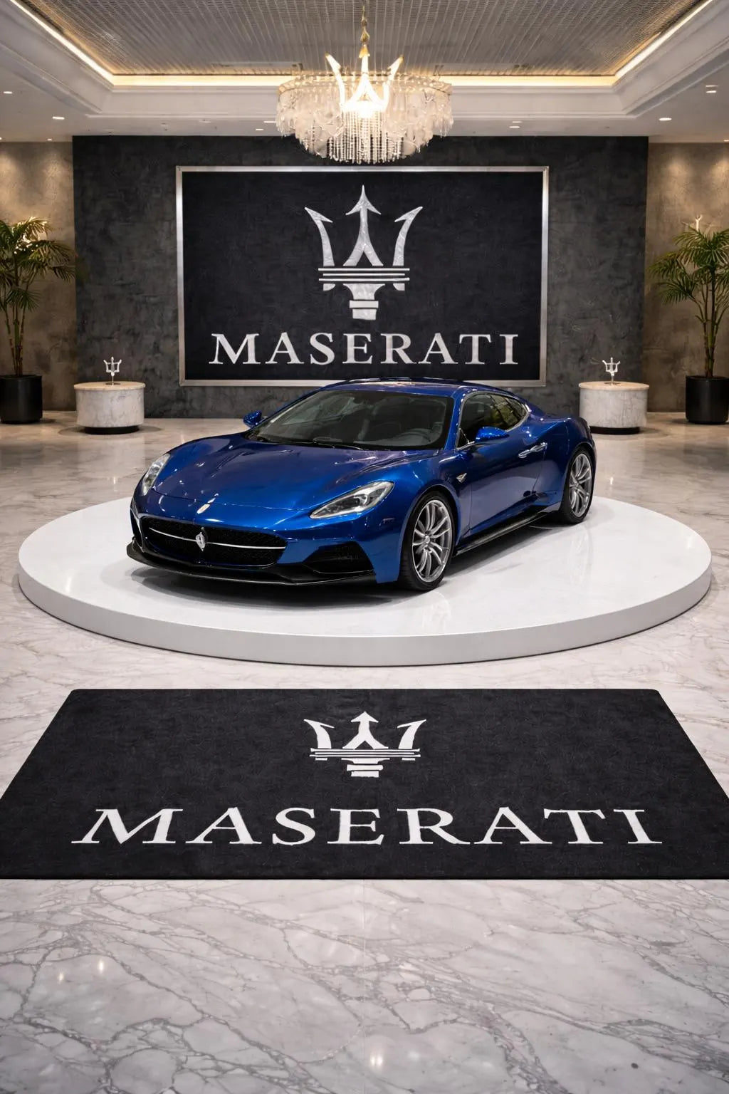Premium Maserati Garagenteppich – 5x7 ft (60x87")