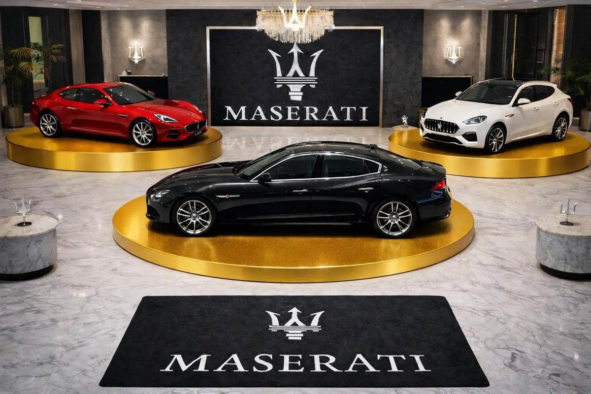 Premium Maserati Garagenteppich – 5x7 ft (60x87")