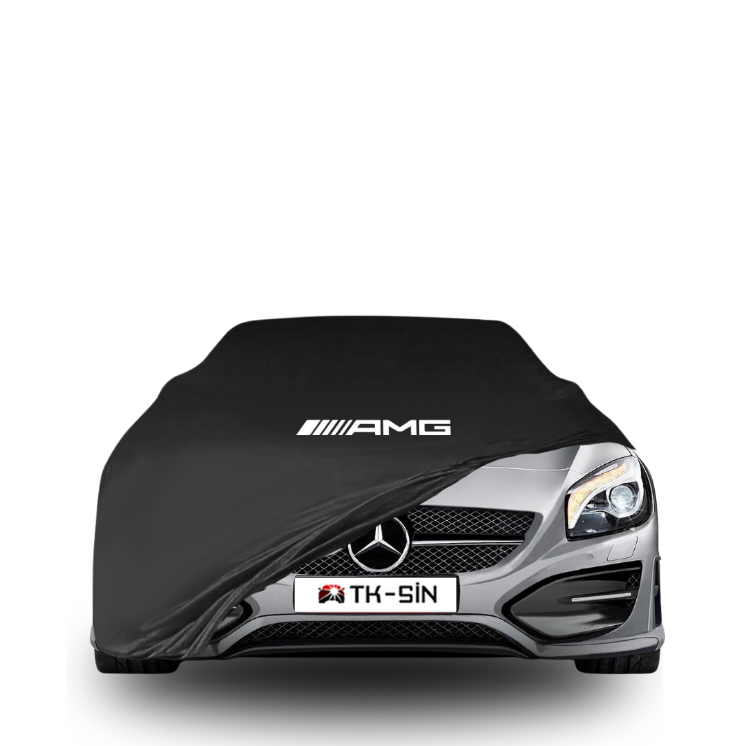Mercedes-Benz SL (R231) mit maßgeschneiderter Indoor-Autoabdeckung in einer Garage in Deutschland