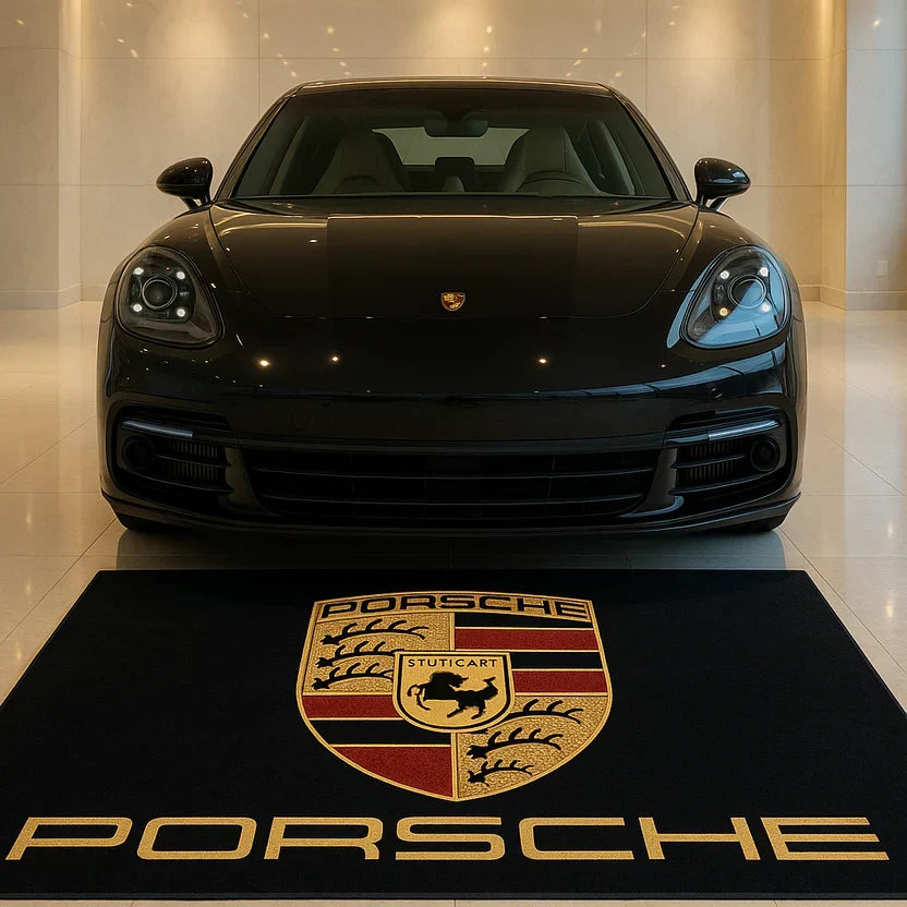 Premium Porsche Garagenteppich – 152 x 221 cm (5x7 ft)