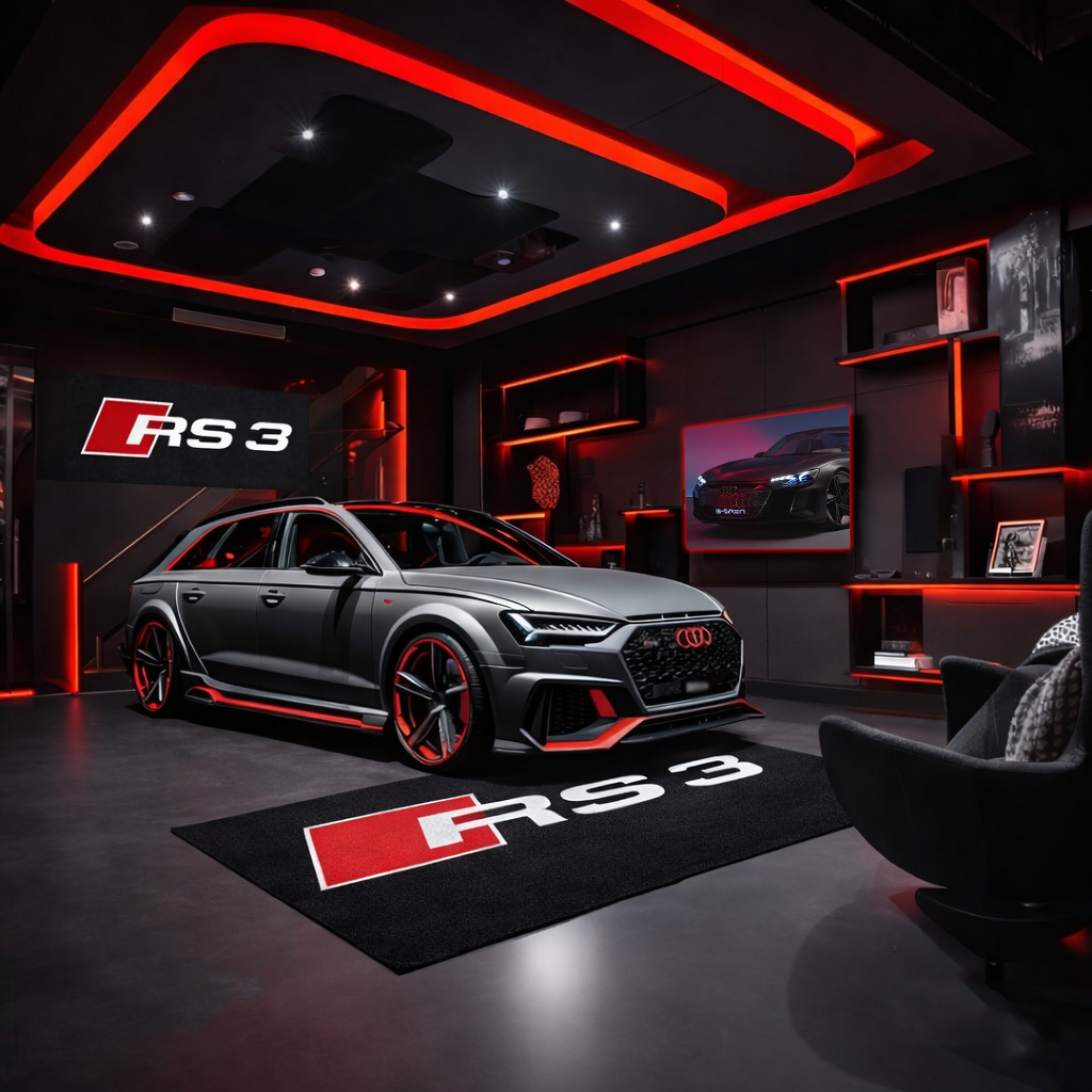 Premium Audi Garagenteppich – 5x7 ft (60x87")