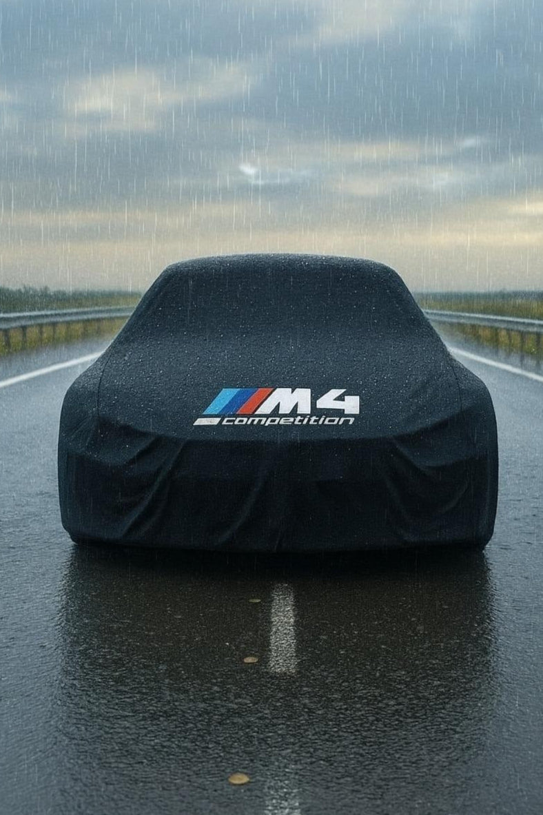 BMW M Performance Outdoor-Autoabdeckung – wasserdicht & passgenau für M2, M3, M4, M5, M6 und M8 - BMW Logo - Only Wasserdicht Cover